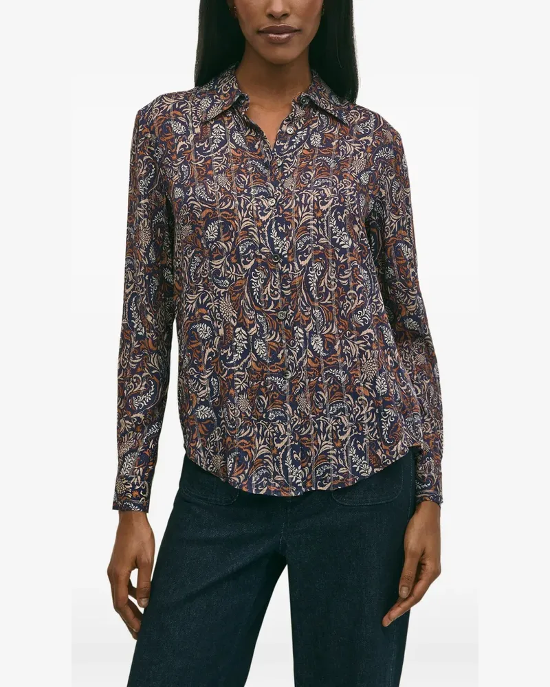 Brooks Brothers paisley-pattern blouse - Blau Blau