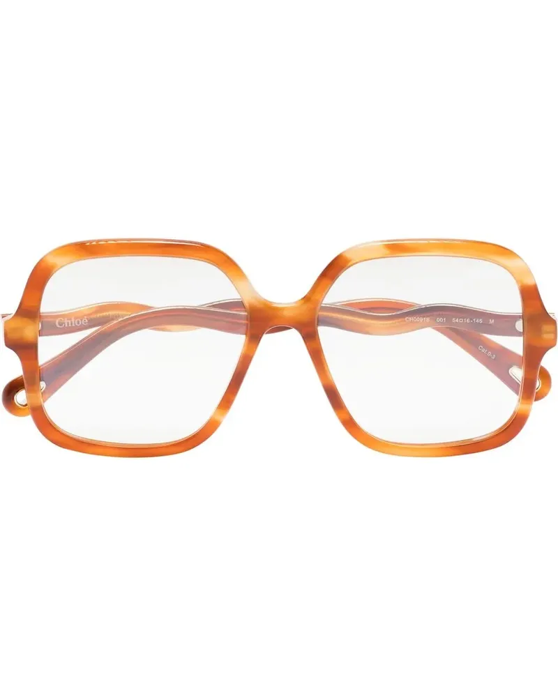 Chloé Eckige Brille - Orange Orange