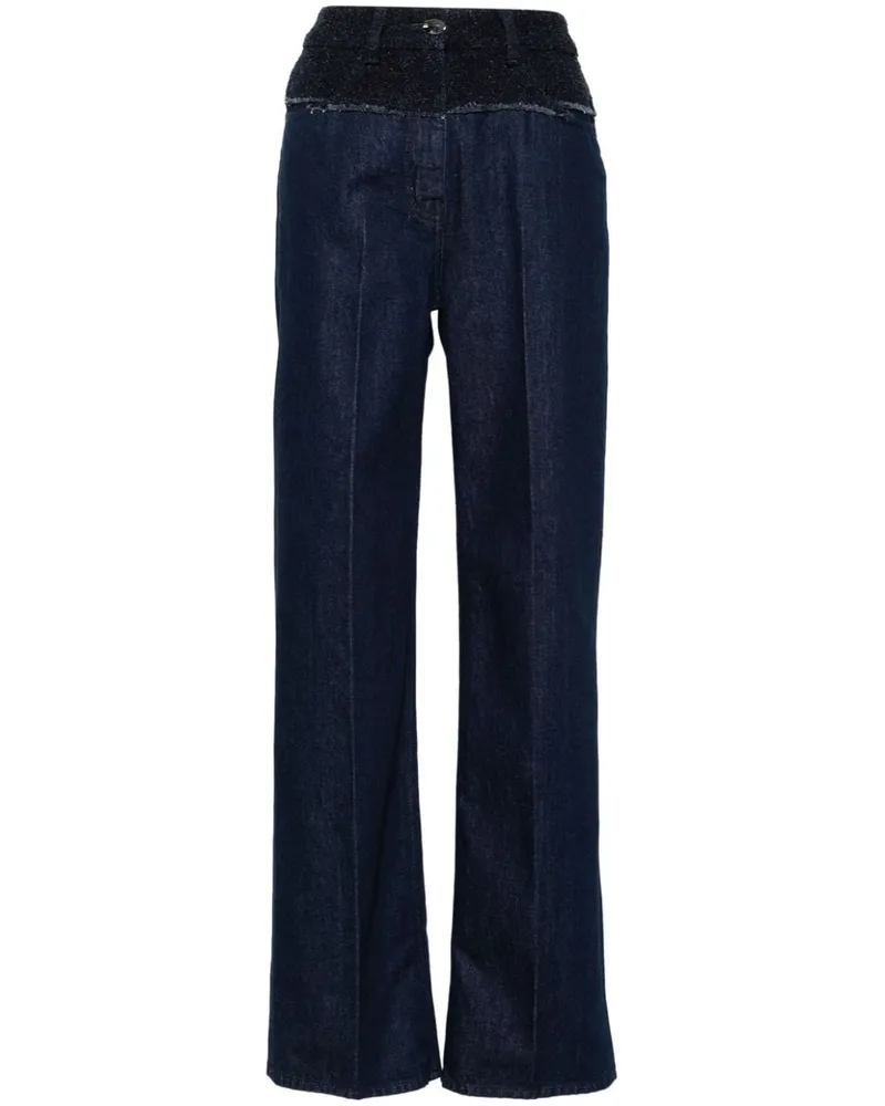 Givenchy Jeans mit Bouclé-Einsätzen - Blau Blau
