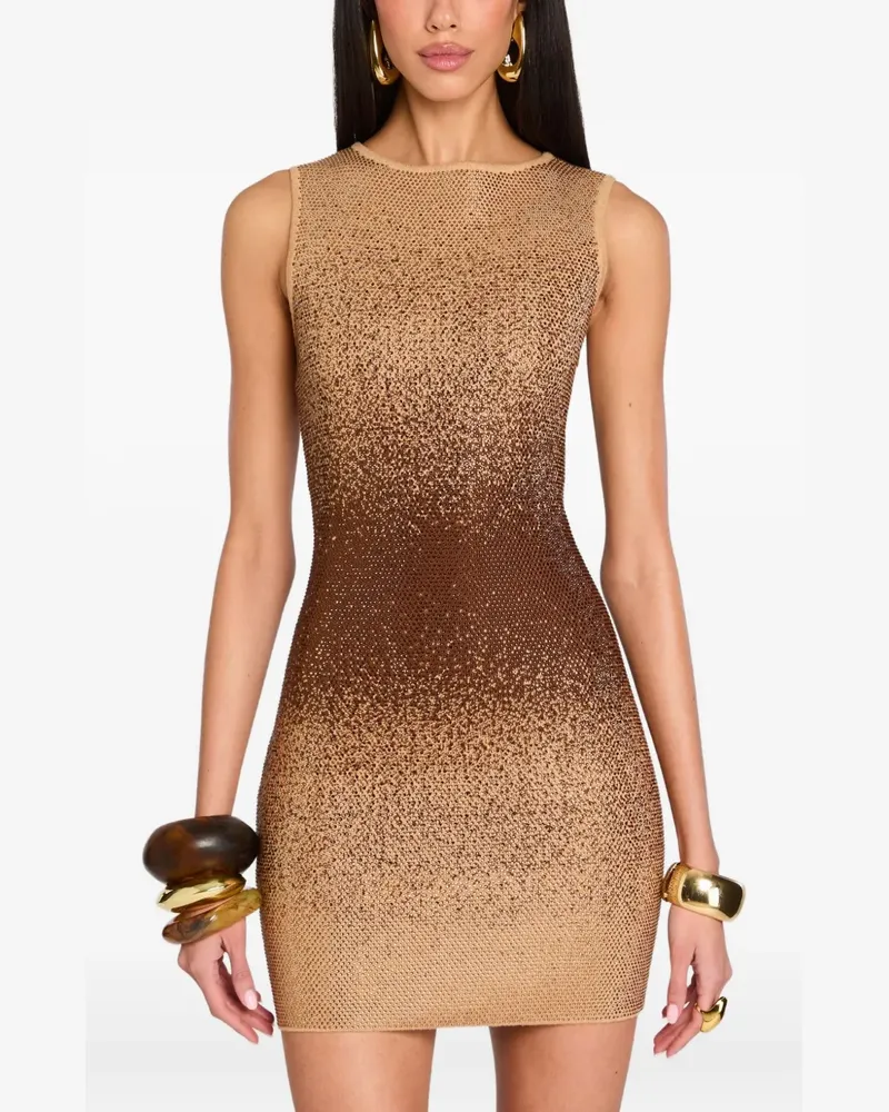 Retrofête Verziertes Kenda Minikleid - Nude Nude