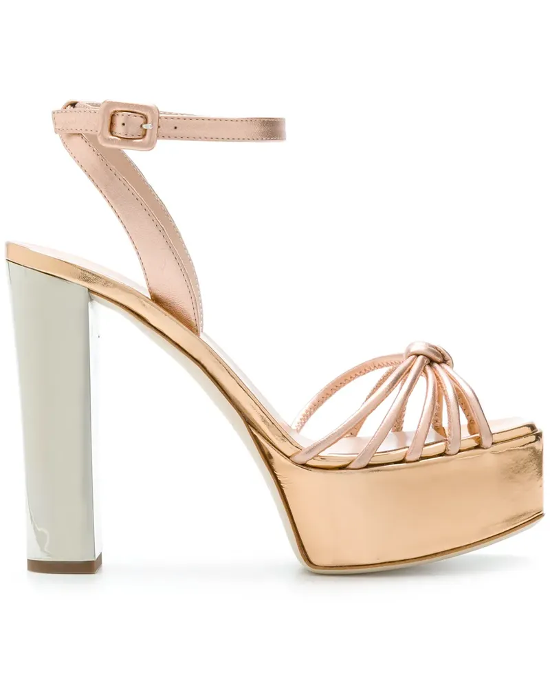 Giuseppe Zanotti Lavini' Sandalen mit Kontrastabsatz - Rosa Rosa