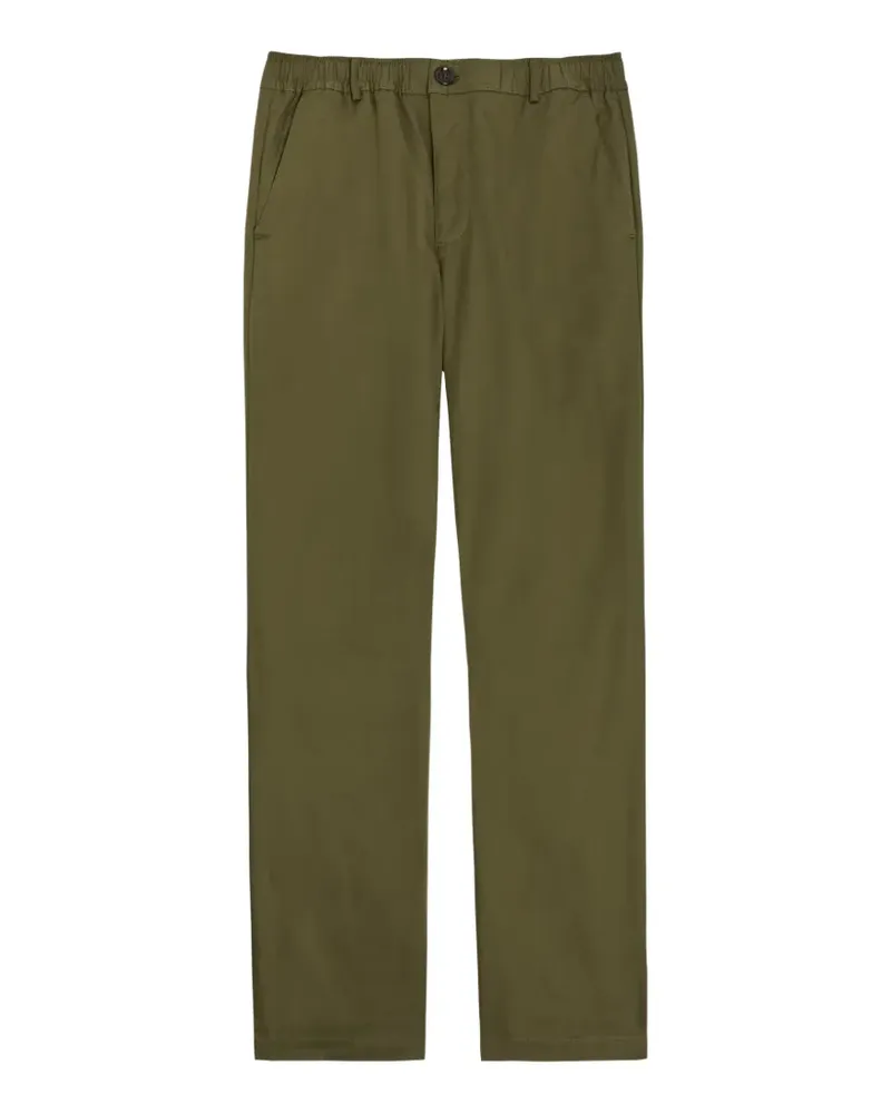 Oliver Spencer elasticated-waistband straight-leg trousers - Grün Grün