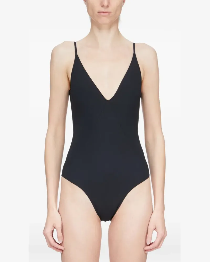 Rick Owens Badeanzug mit V-Ausschnitt - Schwarz Schwarz