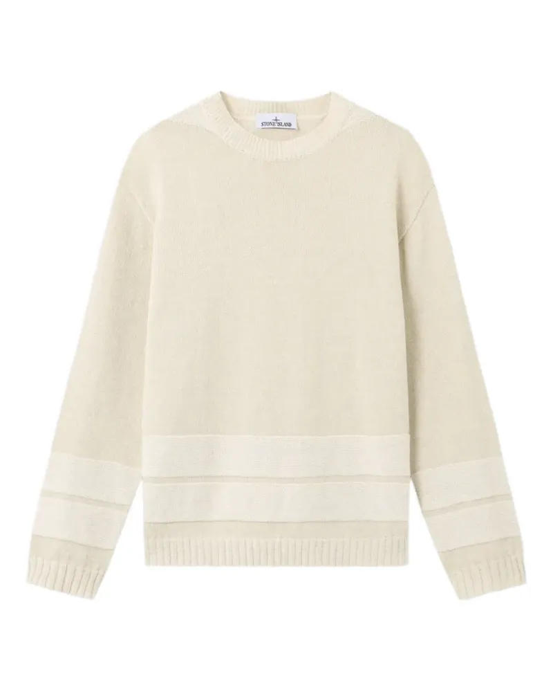 Stone Island Marina Pullover mit Streifendetail - Nude Nude
