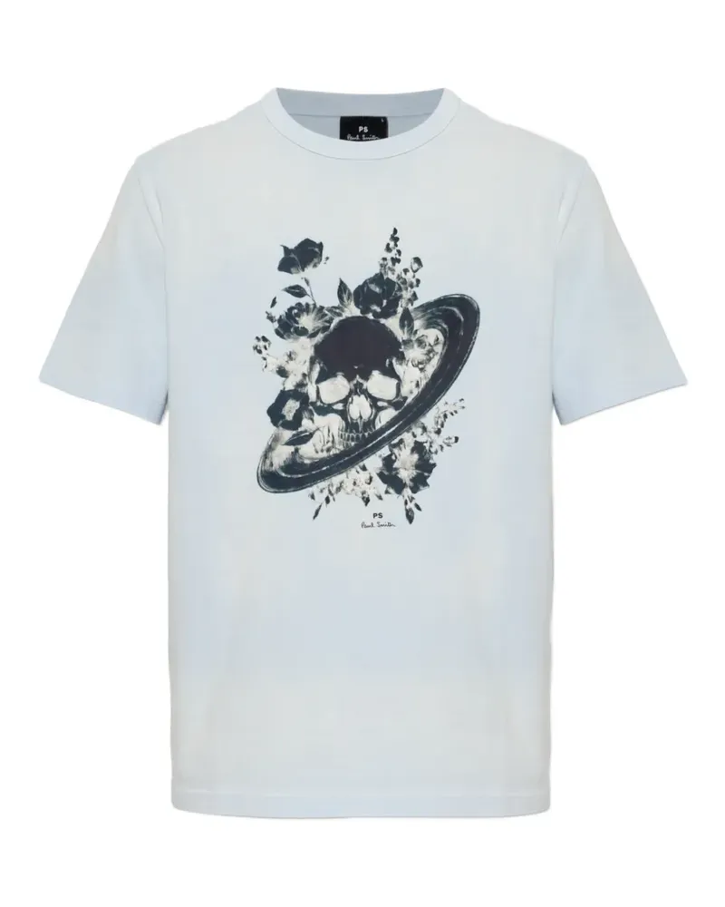 Paul Smith skull-print T-shirt - Blau Blau