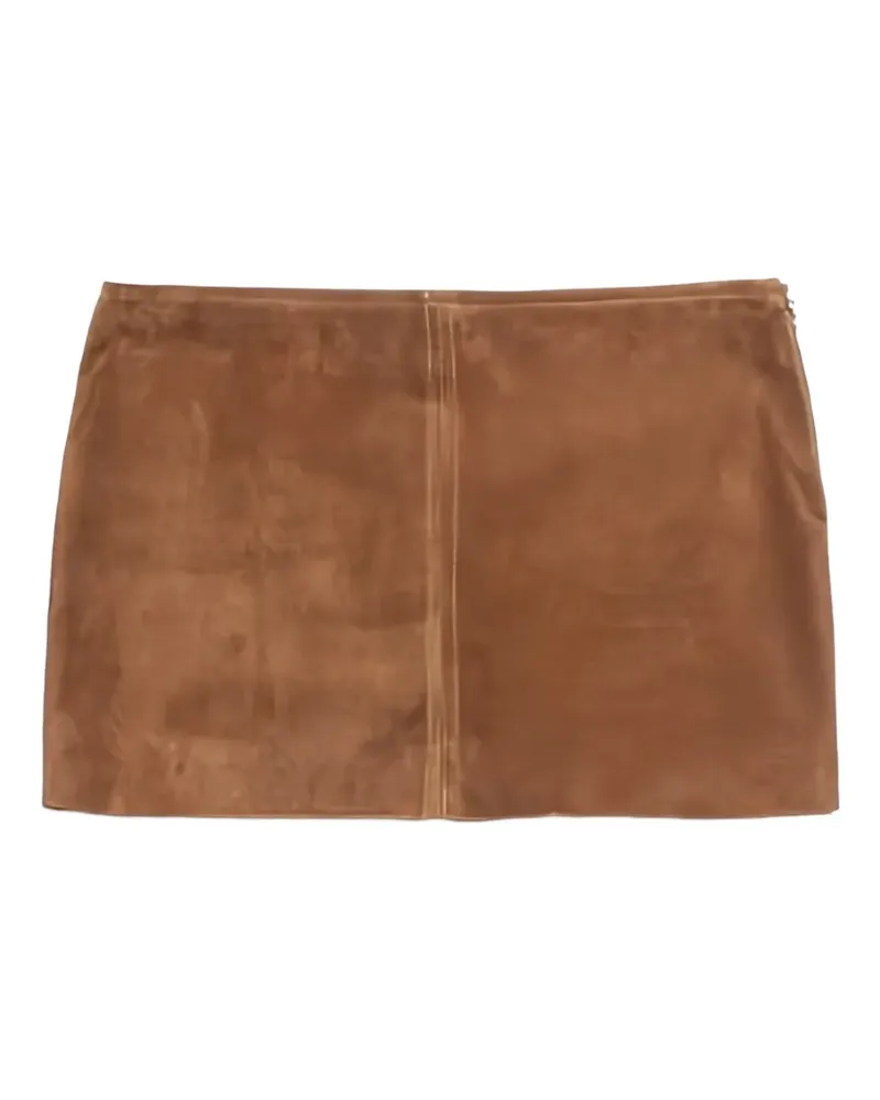 Aniye By Janis Minirock aus Wildleder - Braun Braun