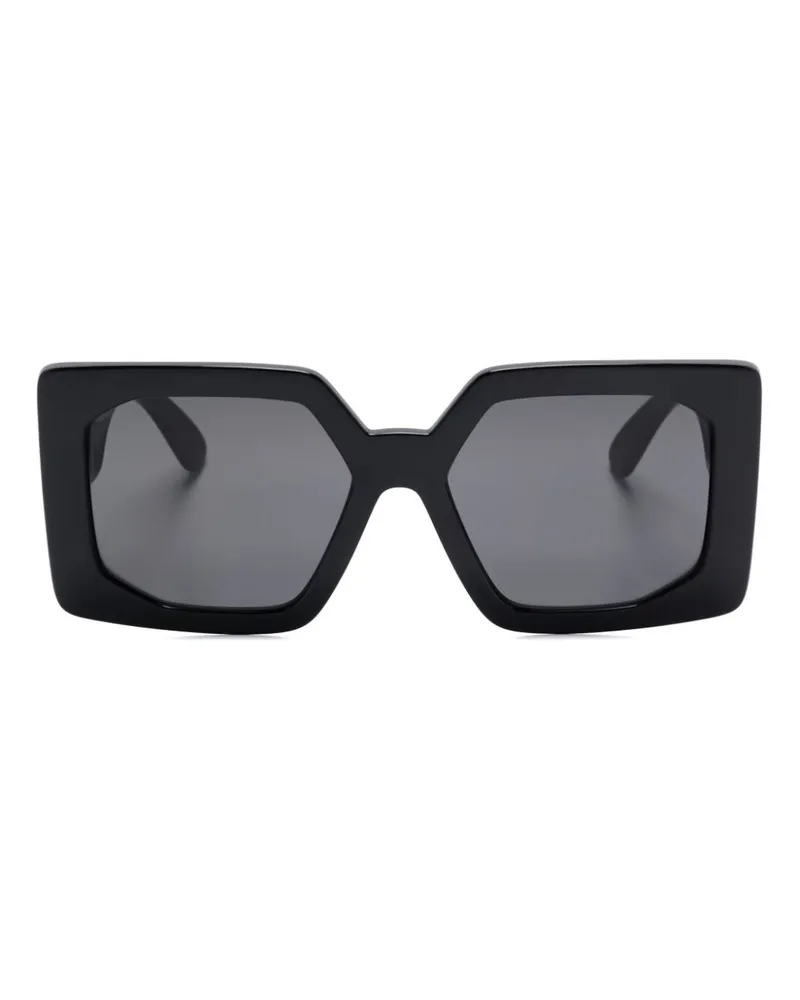 Versace Sonnenbrille mit Medusa Biggie-Schild - Schwarz Schwarz