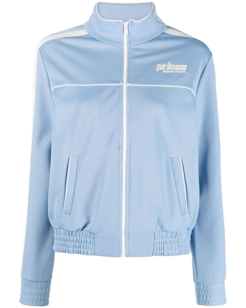 SPORTY & RICH Jacke mit Logo Blau