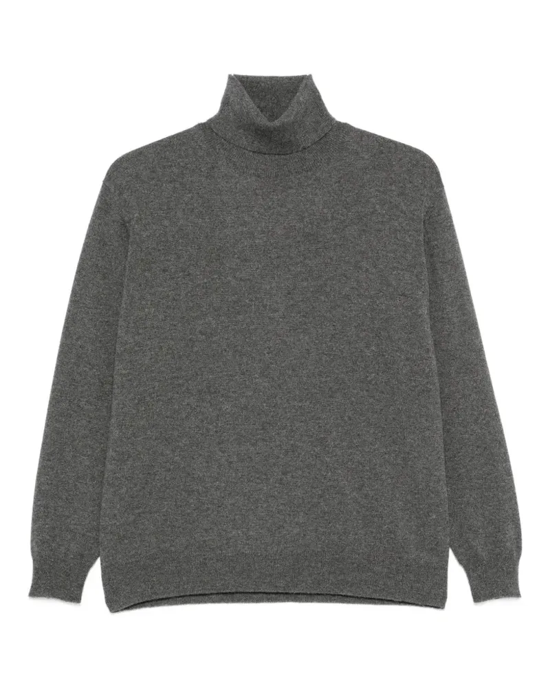 Brunello Cucinelli Kaschmiroberteil mit Rollkragen - Grau Grau