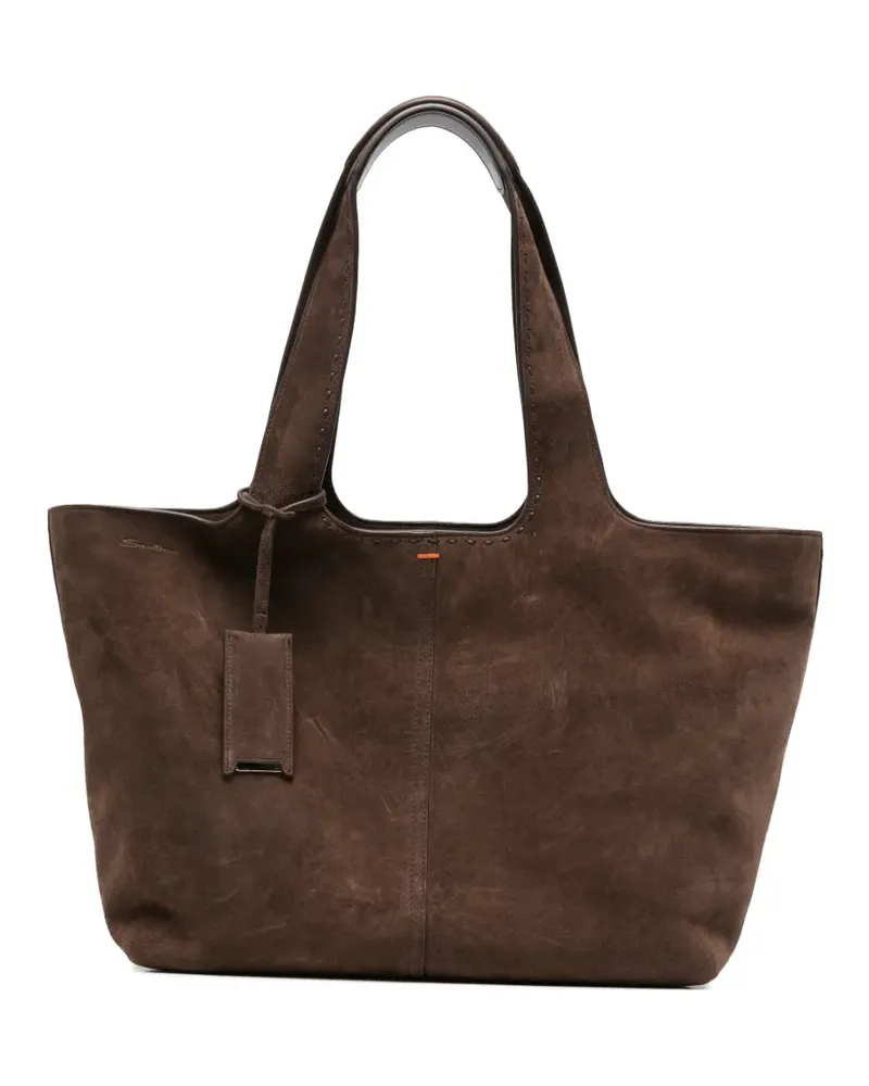 Santoni Shopper aus Wildleder - Braun Braun