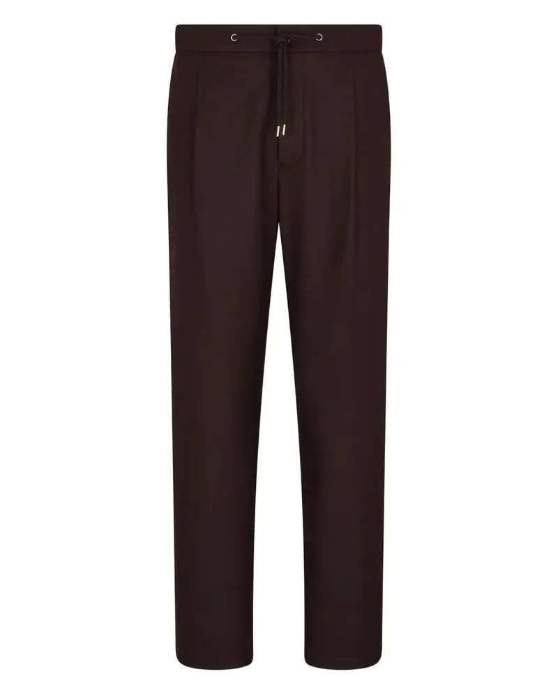 Giorgio Armani Bundfaltenhose mit Kordelzug - Braun Braun