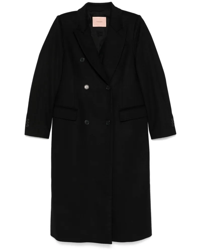 Twin-Set Klassische Cabanjacke - Schwarz Schwarz
