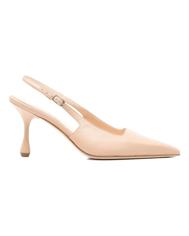 Anna F. pointed-toe slingback pumps - Nude Nude