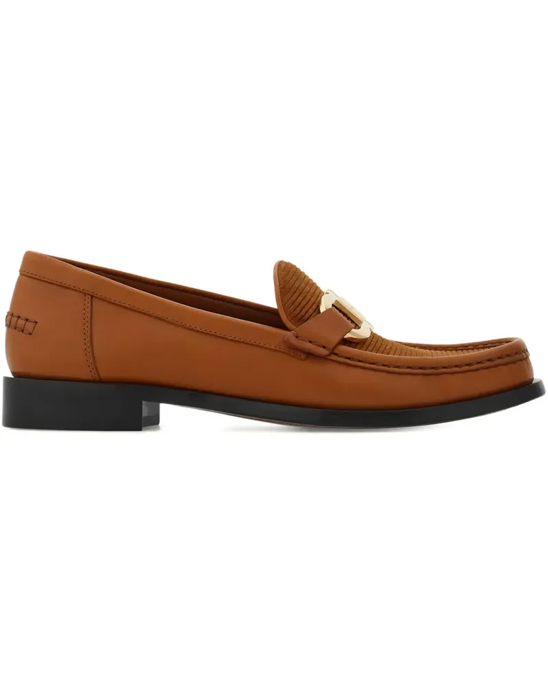 Ferragamo Loafer mit Gancini-Schild - Braun Braun
