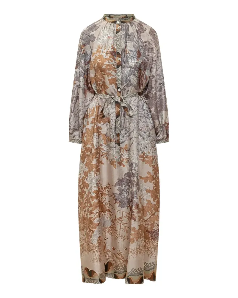 Pierre-Louis Mascia floral aloes dress - Nude Nude