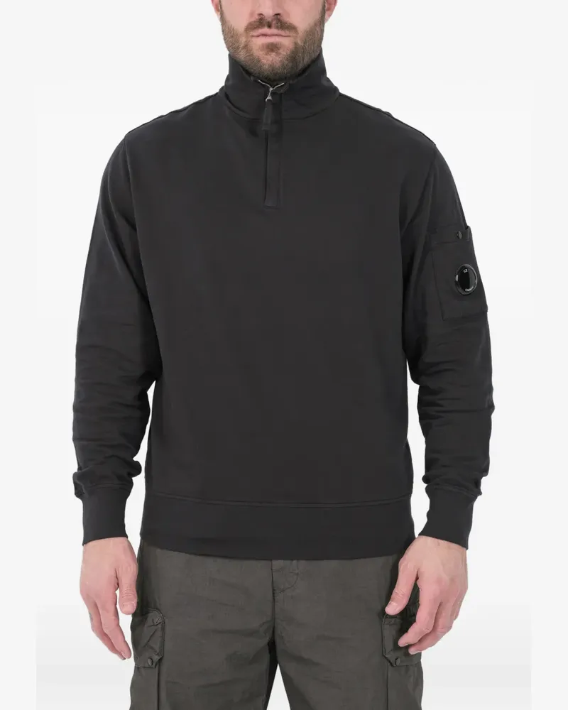 C.P. Company zip funnel neck sweatshirt - Schwarz Schwarz
