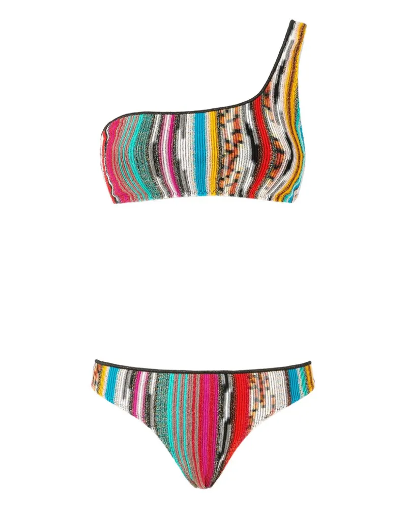 Missoni Gestreifter Bikini - Schwarz Schwarz