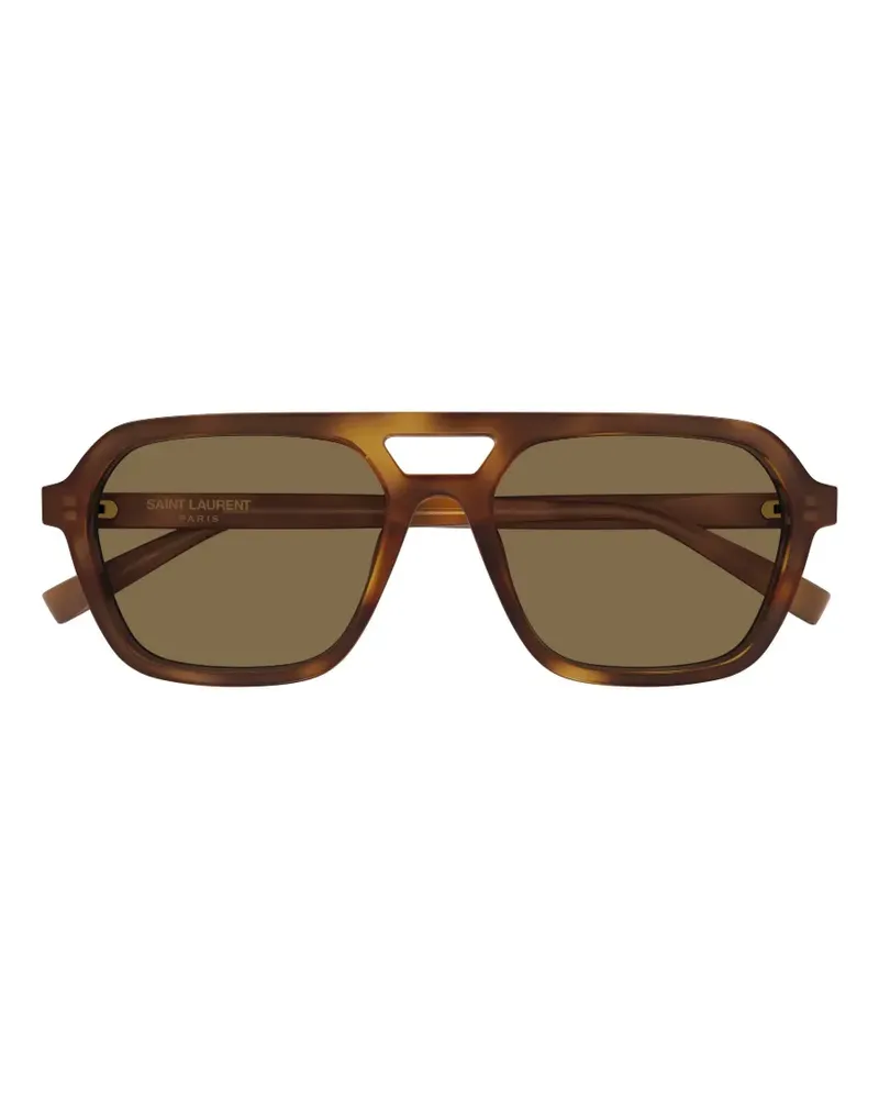 Saint Laurent Getönte Pilotenbrille - Braun Braun