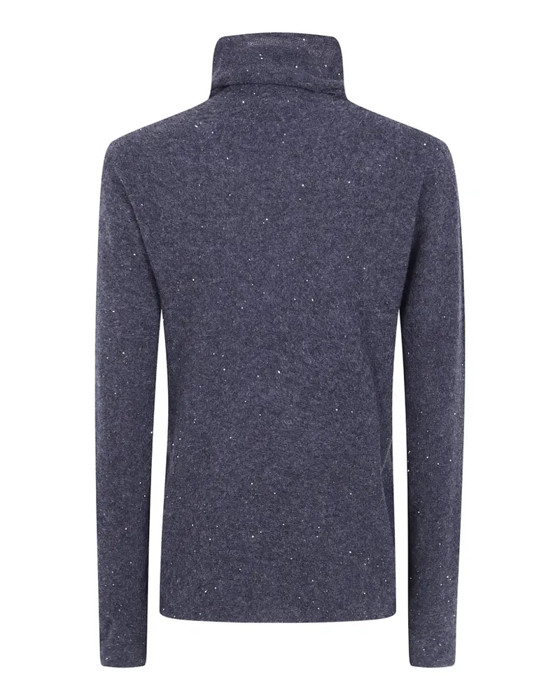 Antonelli Firenze Rollkragenpullover mit Pailletten - Grau Grau