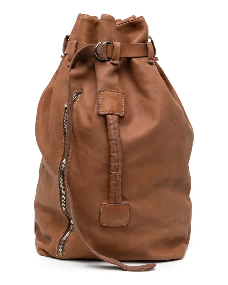GUIDI Rucksack aus Leder - Braun Braun