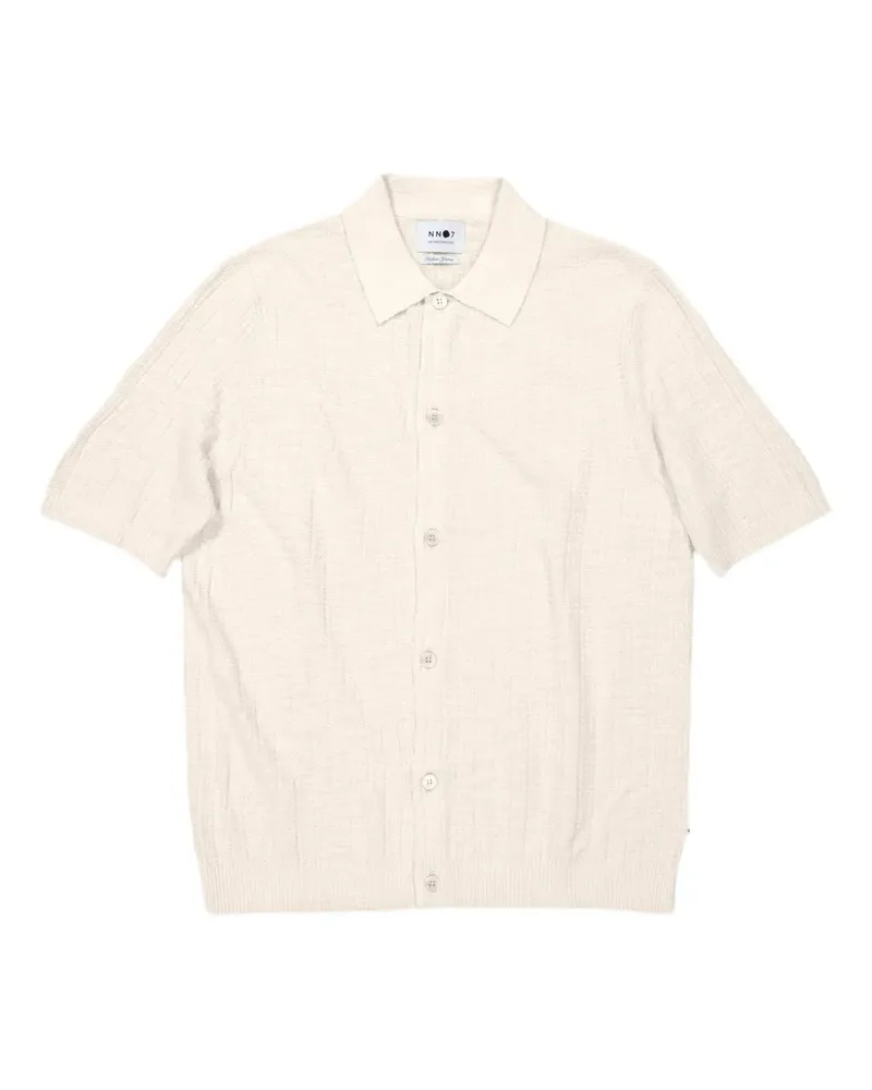 NN 07 Gestricktes Poloshirt - Nude Nude