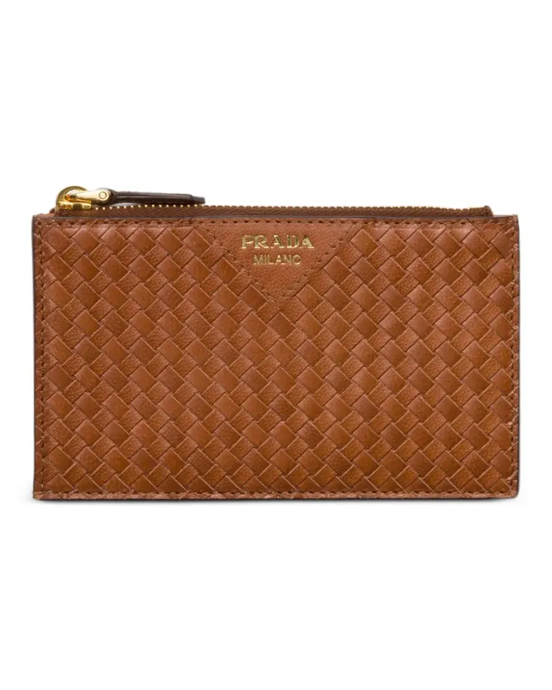 Prada Madras Kartenetui - Braun Braun