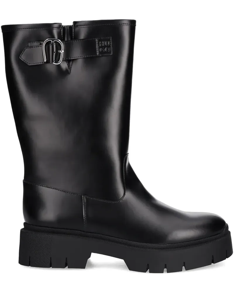 HUGO BOSS buckle-detail biker boots - Schwarz Schwarz