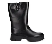 Stiefeletten mit Schnalle - Schwarz