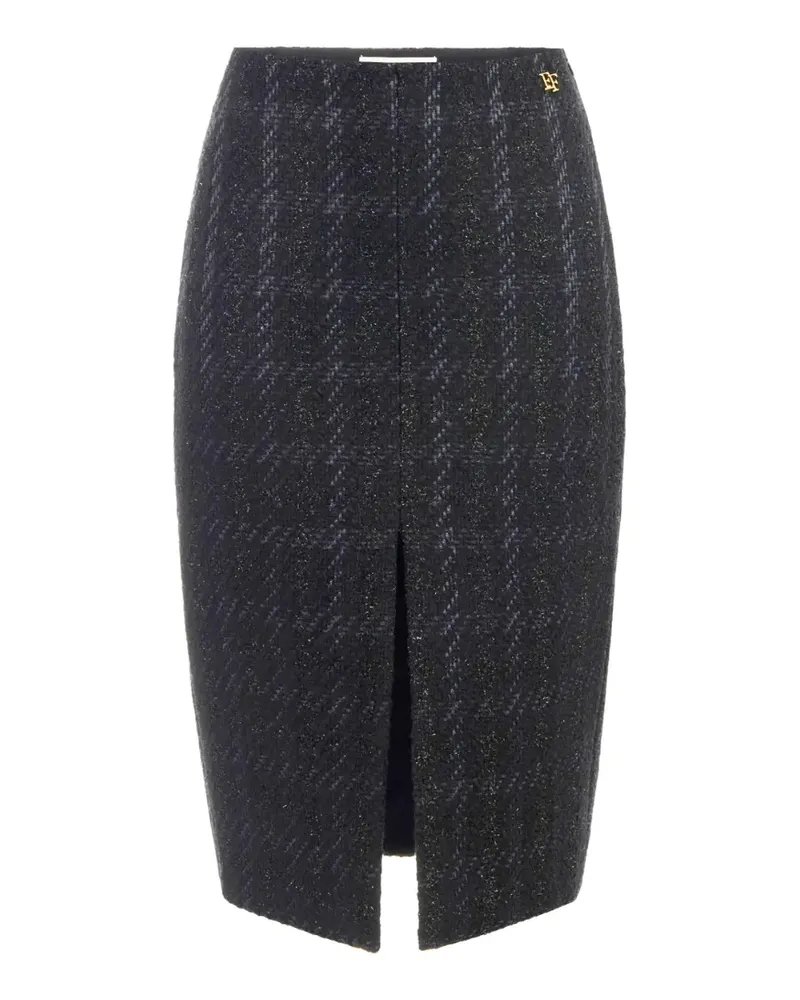 Elisabetta Franchi Rock aus Tweed - Schwarz Schwarz