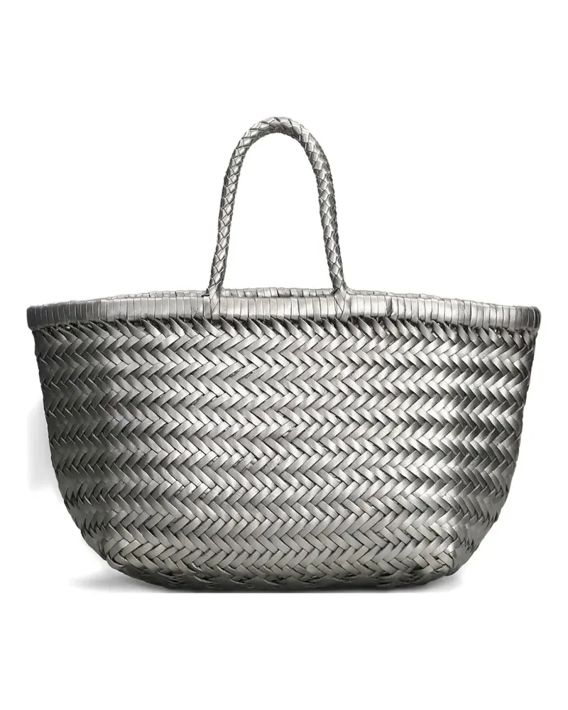 Dragon Diffusion small Triple Jump woven tote bag - Silber Silber