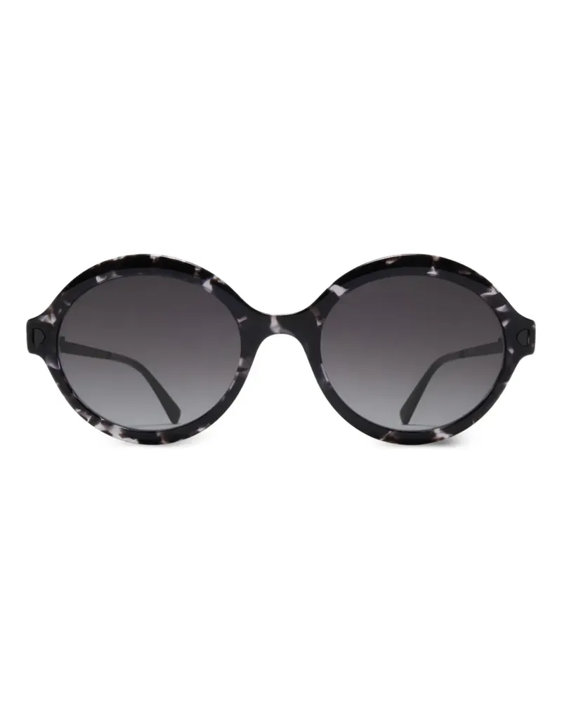 Mykita Noomi Sonnenbrille mit rundem Gestell - Schwarz Schwarz