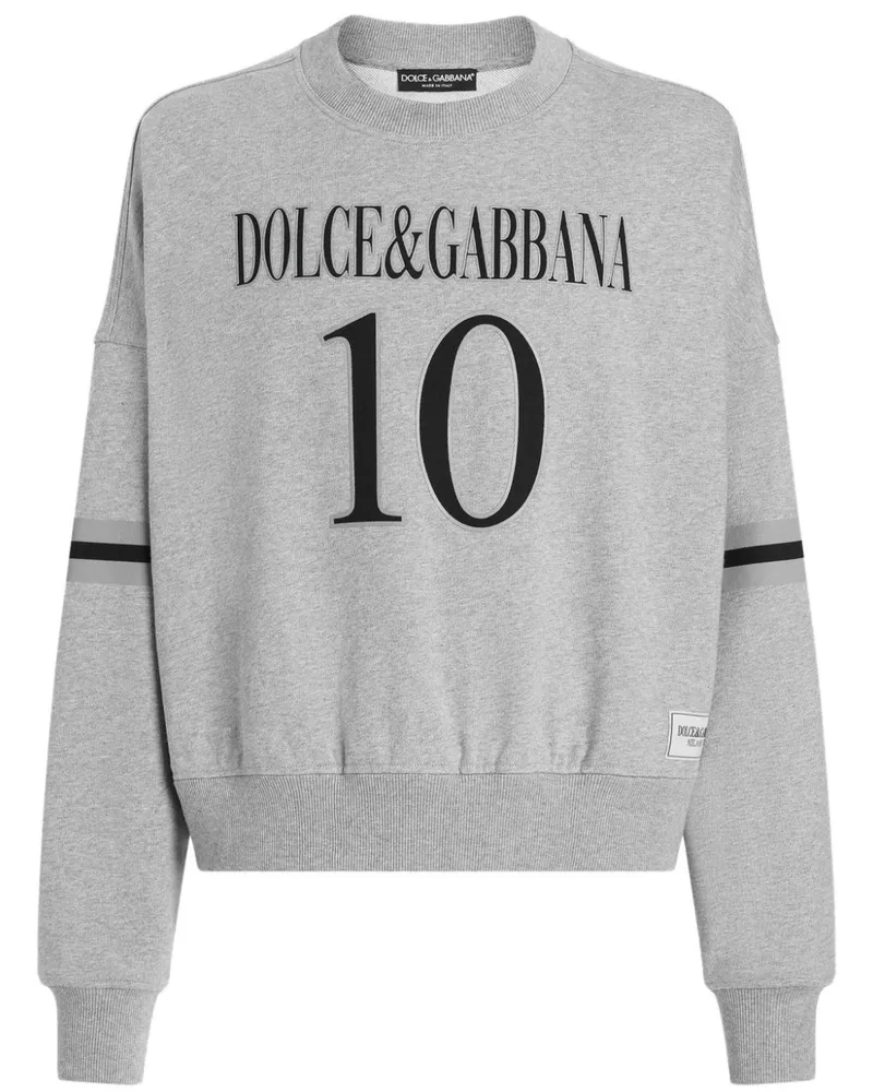 Dolce & Gabbana Hoodie mit Logo-Print - Grau Grau