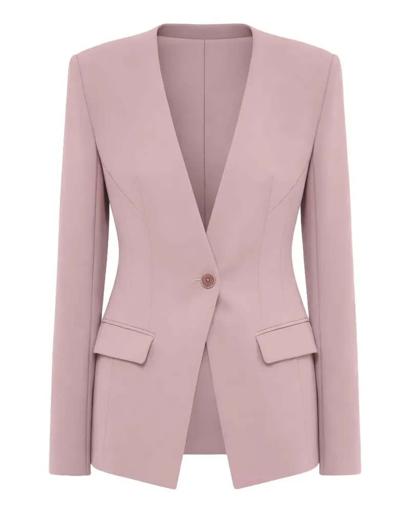 Patrizia Pepe tailored V-neck blazer - Rosa Rosa