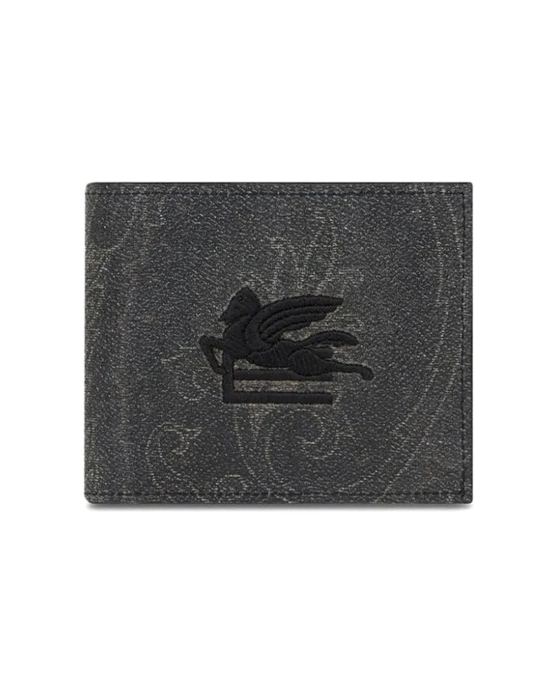 Etro Portemonnaie mit Pegaso-Print - Schwarz Schwarz