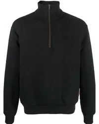 Acne Studios Sweatshirt mit Reißverschluss Schwarz