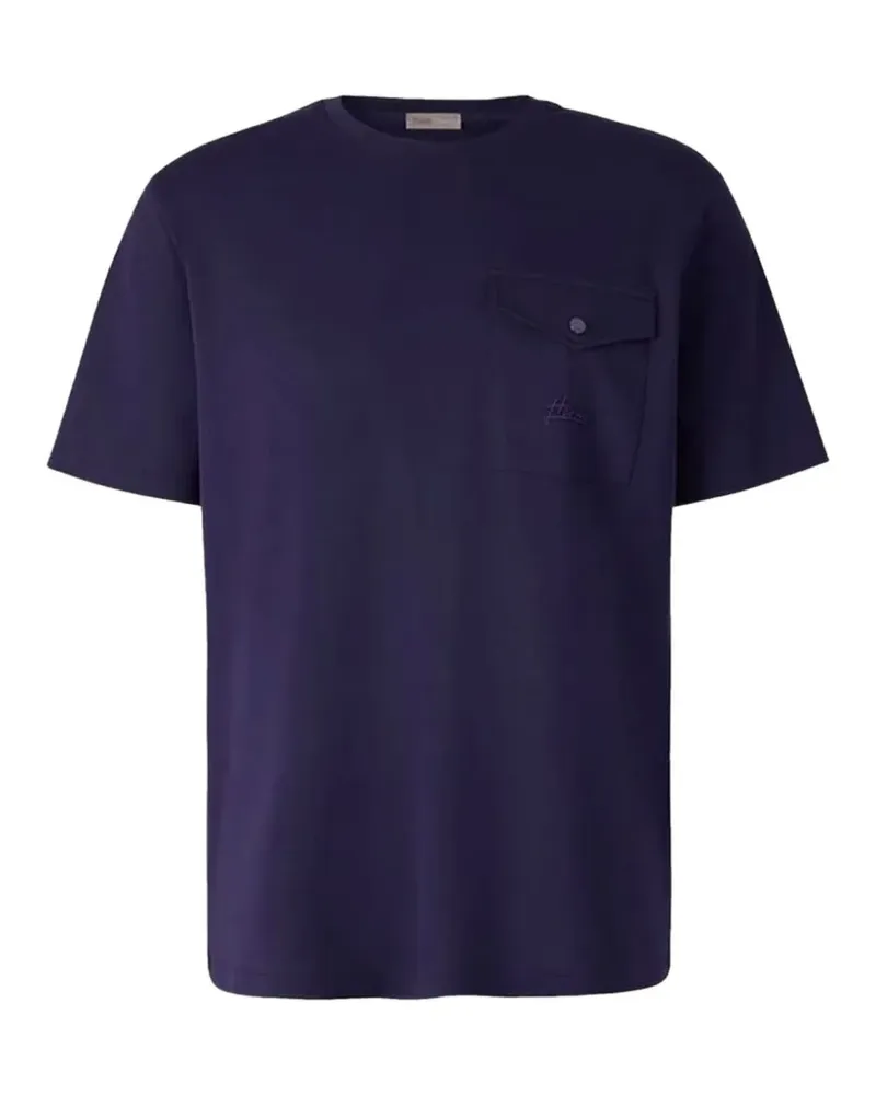 Herno flap-pocket T-shirt - Blau Blau