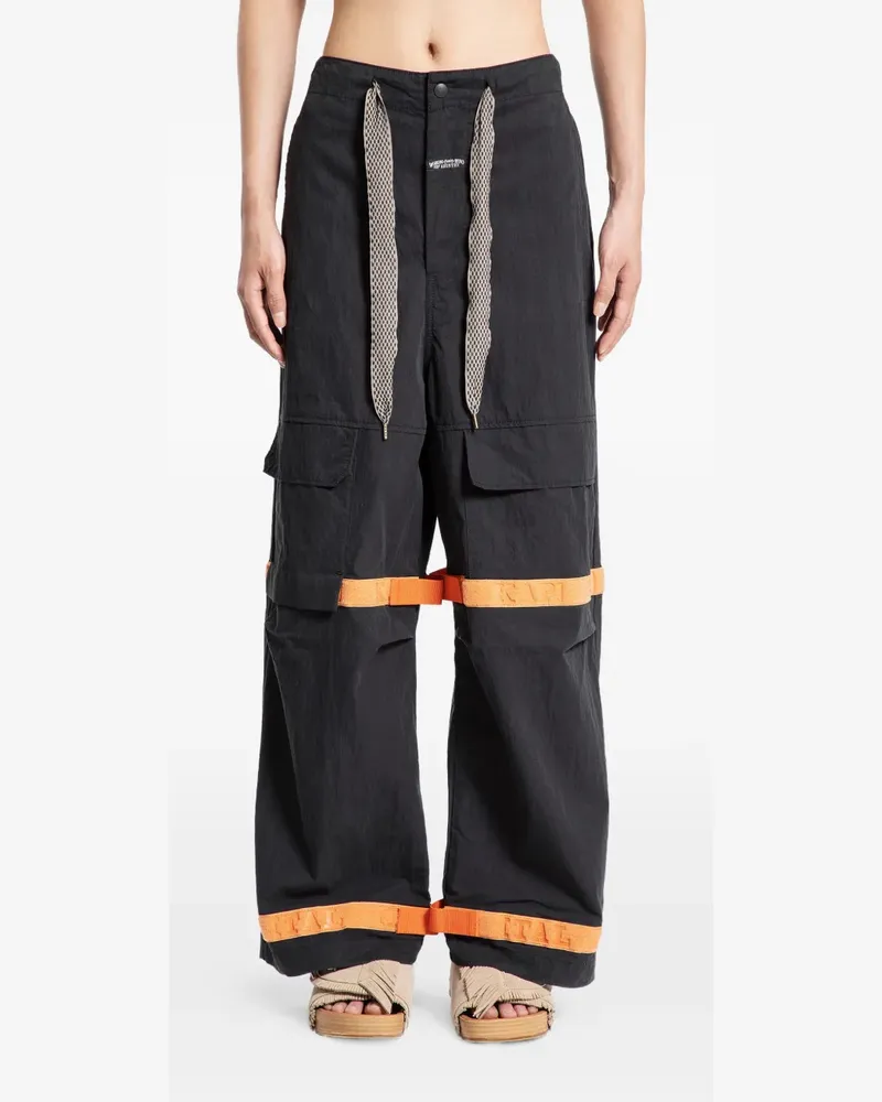 KAPITAL Shuttle-Hose aus Ripstop - Schwarz Schwarz