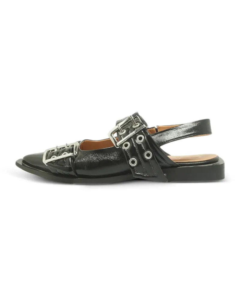 Ganni Slingback-Pumps mit Schnalle - Schwarz Schwarz
