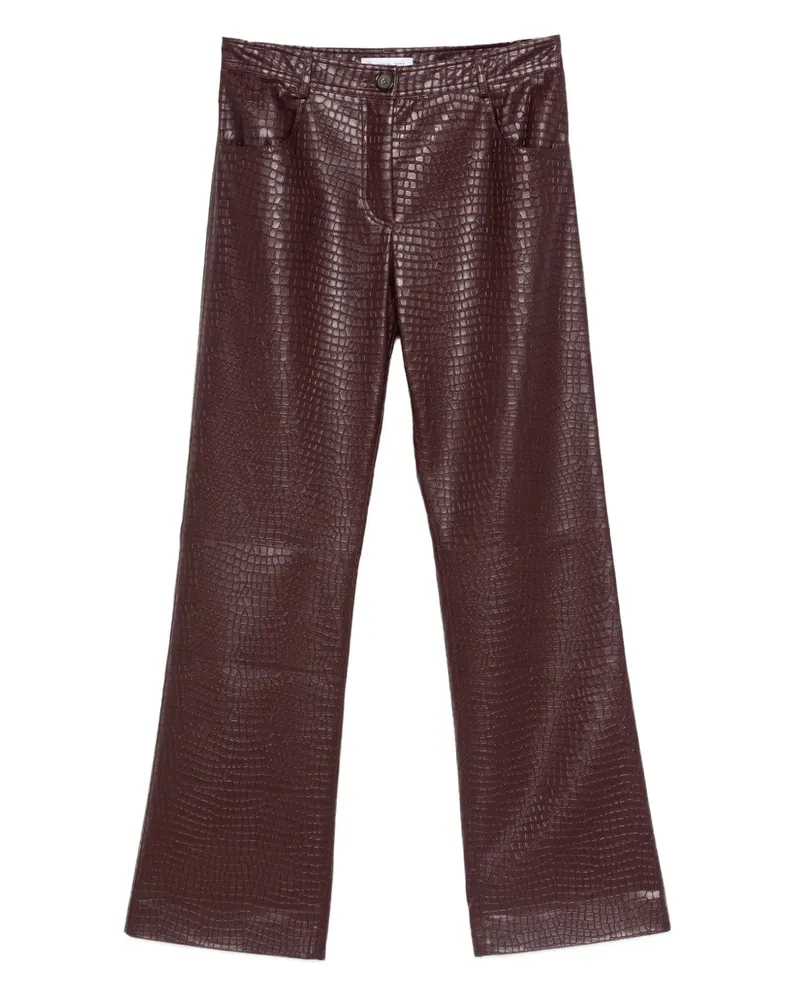 Manuel Ritz faux-leather trousers - Rot Rot