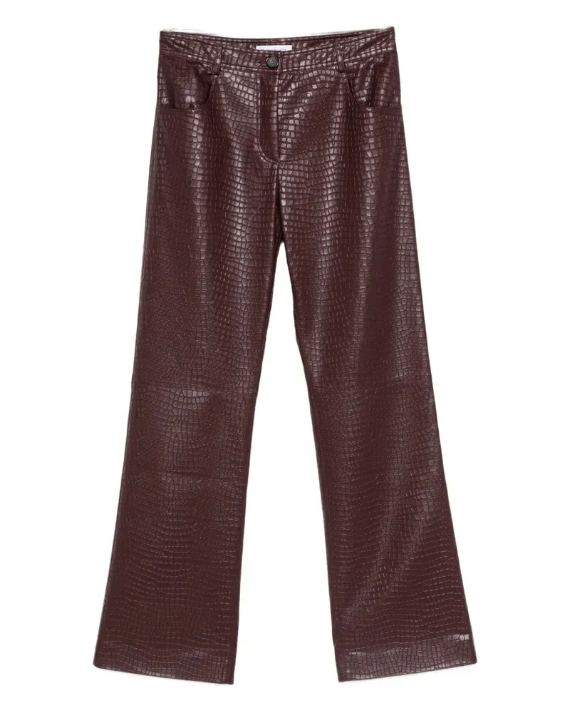 Manuel Ritz faux-leather trousers - Rot Rot
