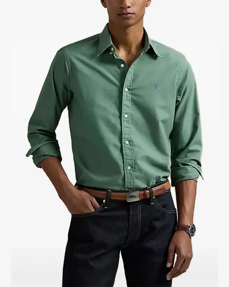 Ralph Lauren Hemd mit Logo-Stickerei - Grün Grün