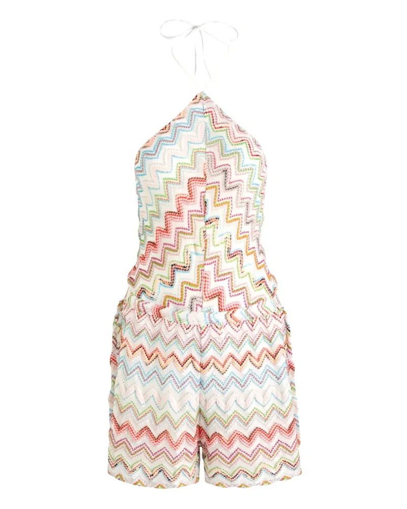 Missoni Playsuit mit Zickzackmuster - Weiß Weiß