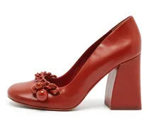 Pumps mit Blockabsatz - Rot