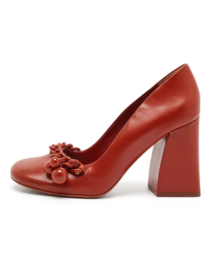 Tory Burch Pumps mit Blockabsatz - Rot Rot