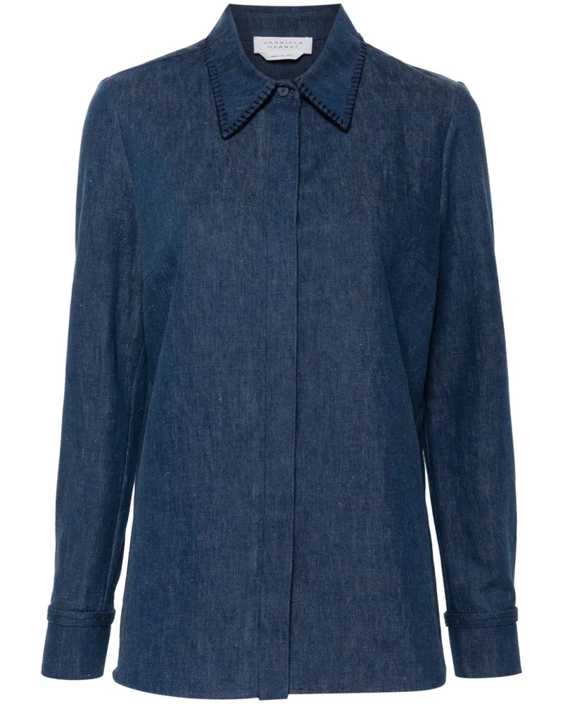 Gabriela Hearst Delmer Jeanshemd - Blau Blau