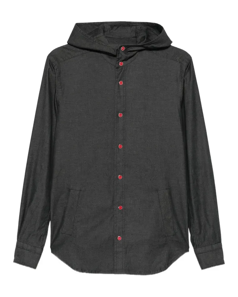 Kiton Mariano hooded button-fastening shirt - Grau Grau