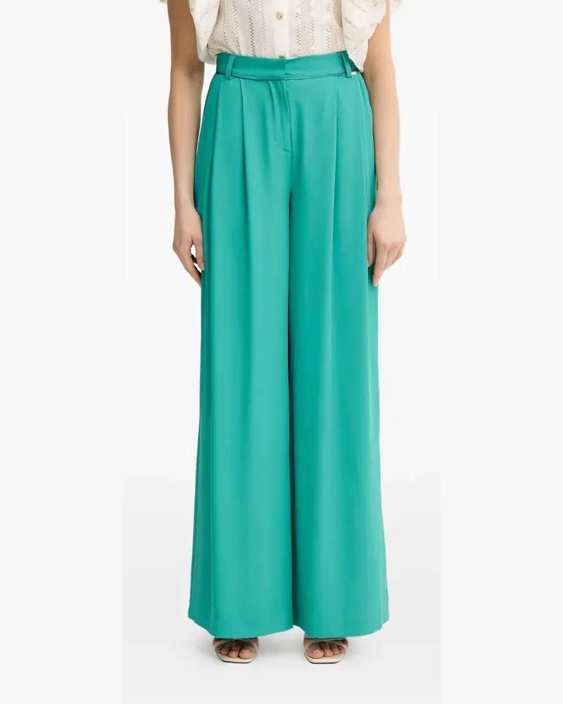 Fracomina pleated wide-leg trousers - Grün Grün