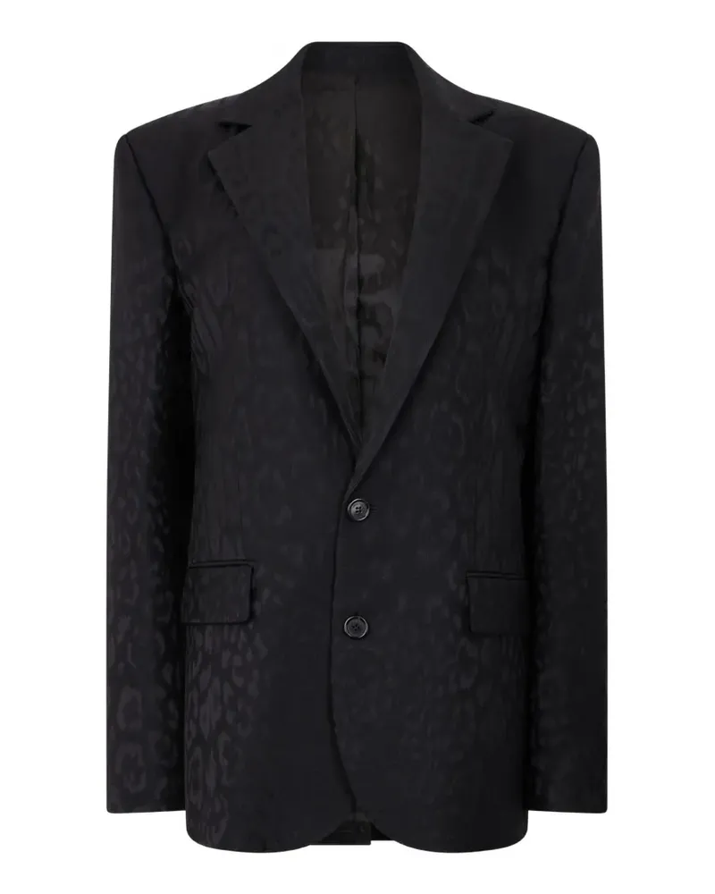 Roberto Cavalli Jacke mit fallendem Revers - Schwarz Schwarz