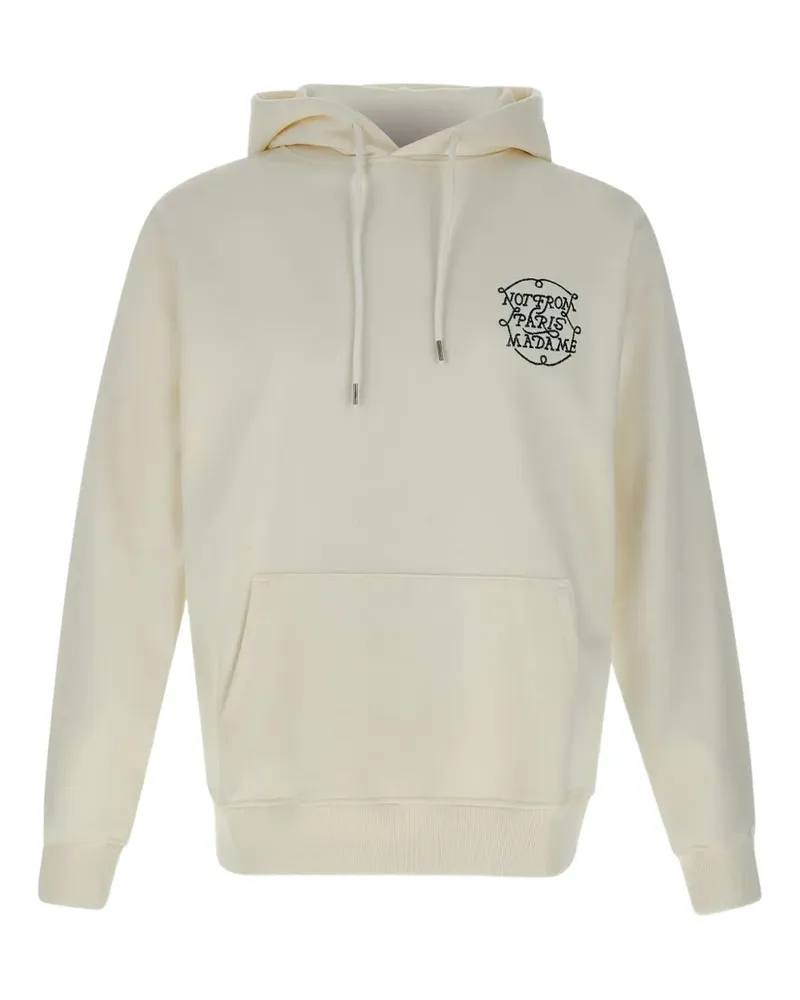 Drôle de Monsieur Bestickter Hoodie - Nude Nude