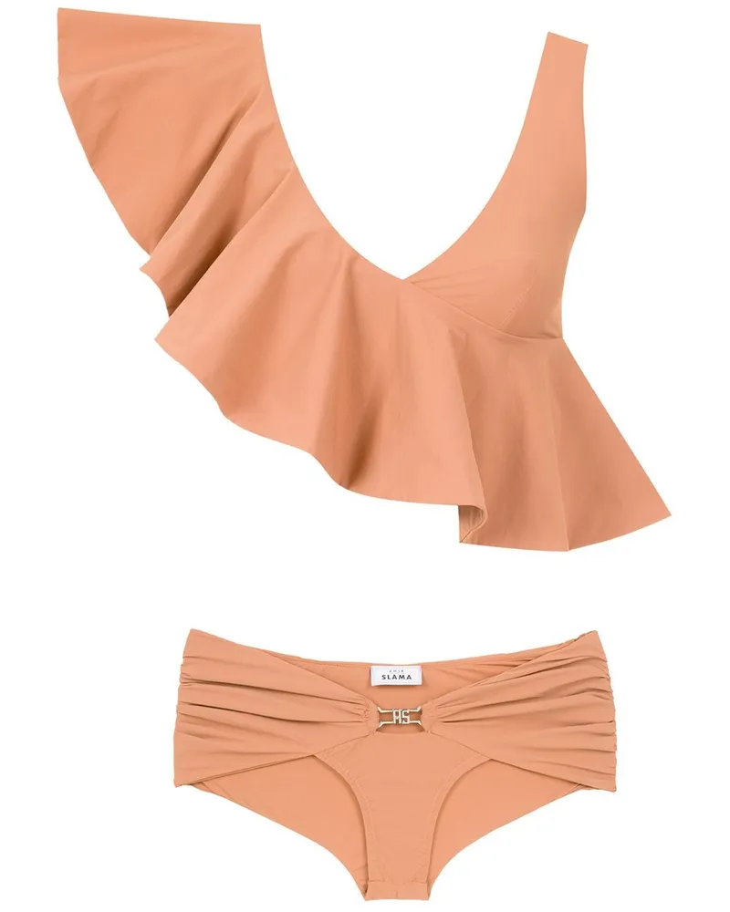 Amir Slama Bikini mit Rüschen - Nude Nude